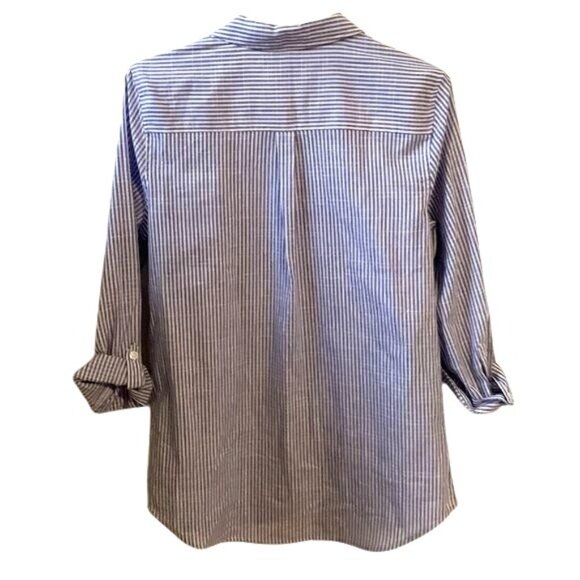 Croft & Barrow Womens Striped Button-Up Shirt S - Picture 6 of 8